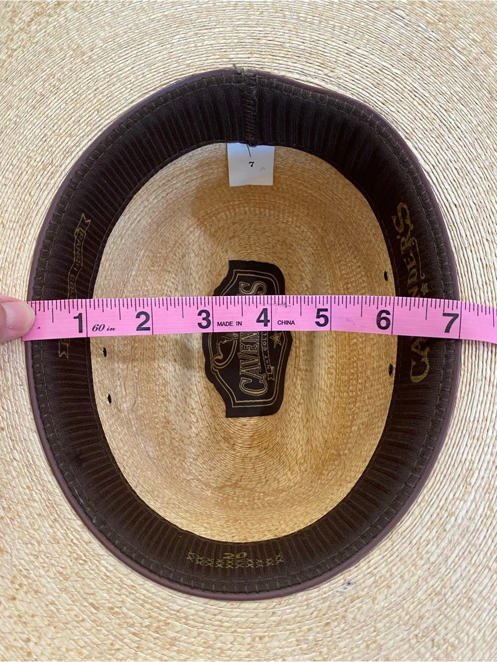 Cavender’s Straw Cowboy Hat Kids 7 Decorative Band Concho Western Rodeo Ranch